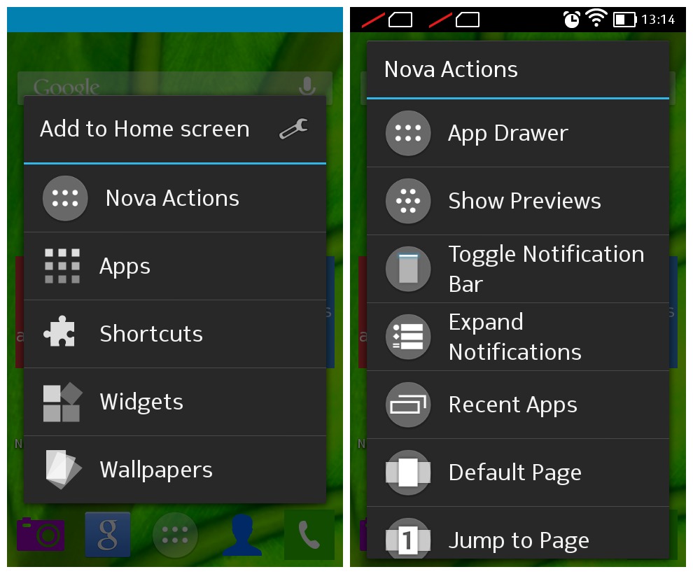 Nokia X Recents app