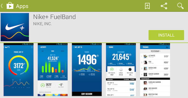 Nike+ FuelBand app arrives in the Google Store