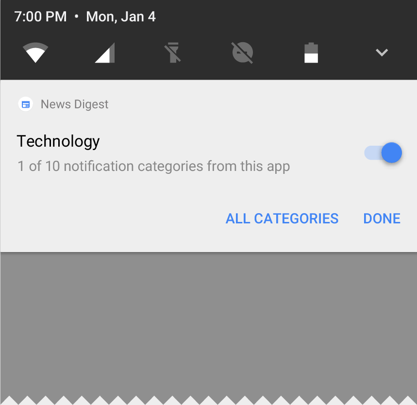 Android O Notification Bundling