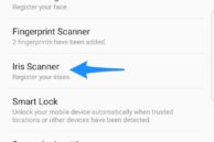 Samsung Galaxy S8 Iris Scanner Setup