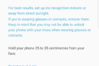 Galaxy S8 Iris Scanner Setup Process