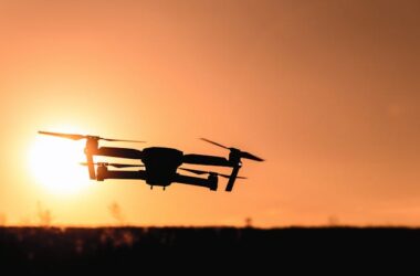 Silhouette of a drone | Photo by JESHOOTS.com